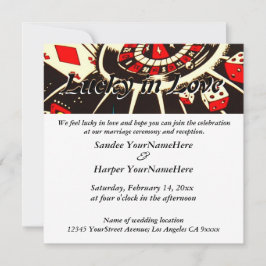 Convite para Casamento de Sorte no Amor