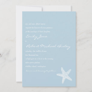 Convite para casamento de Starfish