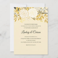 Convite Para Casamento De Sunny Floral