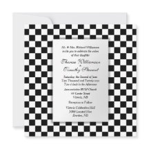 Convite para Casamento de Tema de Carro Race