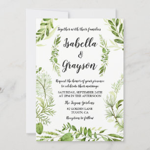 Convite para Casamento de Terras Selvagens do Jard