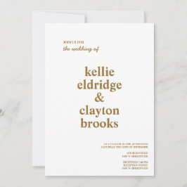 Convite para Casamento de Tipo Moderno