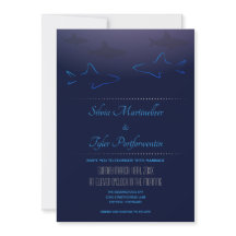 Convite Para Casamento De Tubarões Do Oceano Azul