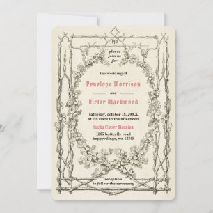 Convite para Casamento de Vestuário de Sorte