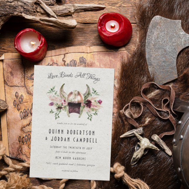 Convite para Casamento de Viking Elegante (Criador carregado)