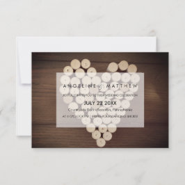 Convite para Casamento de Vinha de Cortiça de Vinh