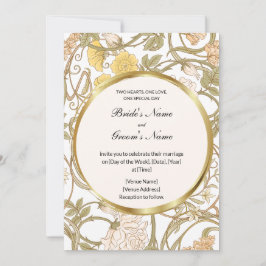 Convite Para Casamento De Vinhas Florais