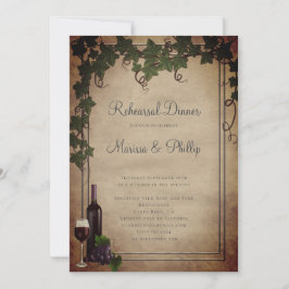 Convite Para Casamento De Vinhas Rústicas