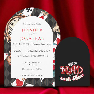 Convite Para Casamento De Wonderland Whimsy