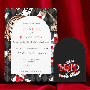 Convite Para Casamento De Wonderland Whimsy