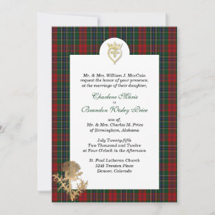 Convite para Casamento de Xadrezes do Clan MacCain