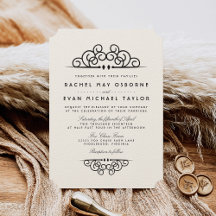 Convite para Casamento Deco Flourish