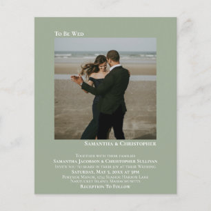 Convite para Casamento do BUDGET para Foto Minimal