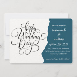 Convite para casamento do Classic Elegant Script