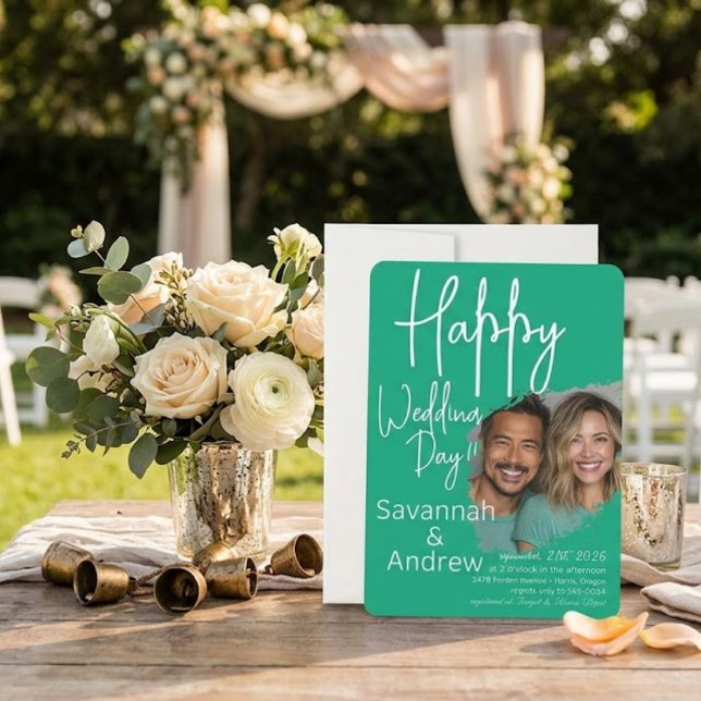 Convite para casamento do Classic Elegant Script (Criador carregado)