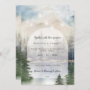 convite para casamento do lago da montanha russa