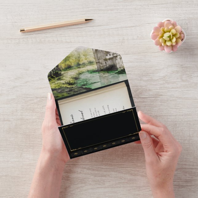 Convite para Casamento do Livro de Fairytale River (Video)