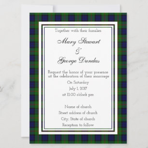 Convite para Casamento Dundas Scottish