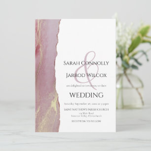 Convite para Casamento Dusty Viva Magenta