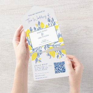 Convite para casamento e RSVP para as vinhas de li
