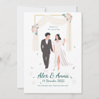Convite para Casamento Elegante