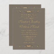 Convite para Casamento Elegante