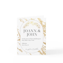 Convite para casamento elegante