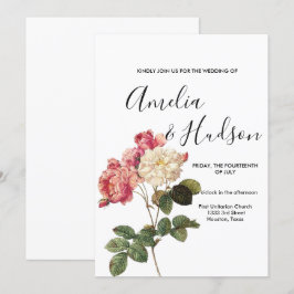 Convite para casamento elegante
