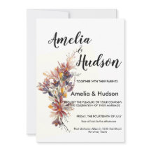 Convite para casamento elegante