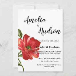 Convite para casamento elegante