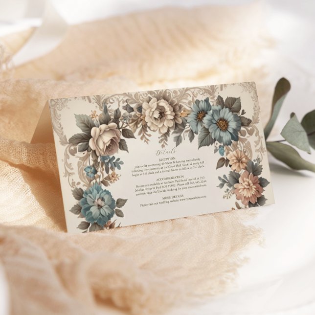 Convite para Casamento Elegante Art Nouveau (Criador carregado)