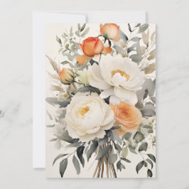 Convite para Casamento Elegante Botânico Moderno