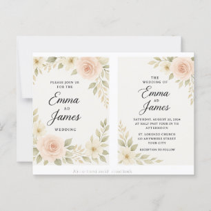 Convite para Casamento Elegante - Clássico e Etern