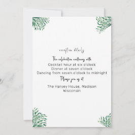 Convite para Casamento Elegante Clássico Simples