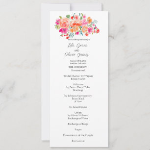 Convite para Casamento Elegante de Flores Selvagen