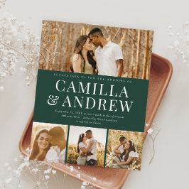 Convite para Casamento Elegante de Foto Moderno 4