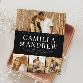 Convite para Casamento Elegante de Foto Moderno 4