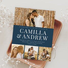 Convite para Casamento Elegante de Foto Moderno 4