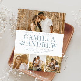 Convite para Casamento Elegante de Foto Moderno 4