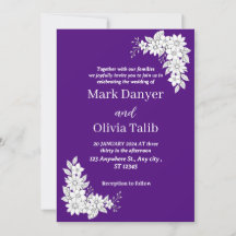 Convite para Casamento Elegante de Luxe - Moderno