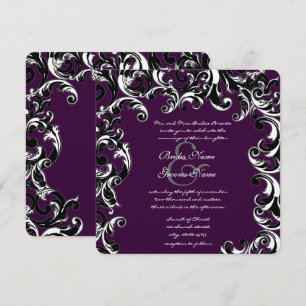 Convite para Casamento Elegante de Planta de Ovos