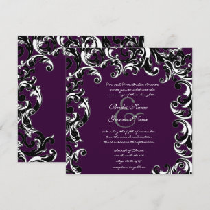 Convite para Casamento Elegante de Planta de Ovos 