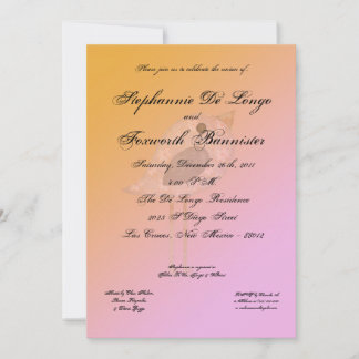 Convite para Casamento Elegante de Rico Floral 5x7