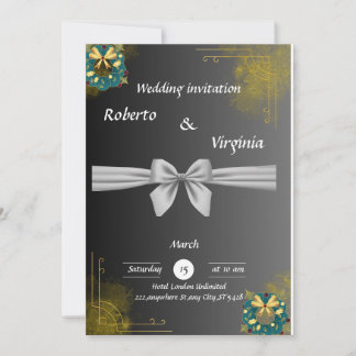 Convite para casamento elegante e personalizável