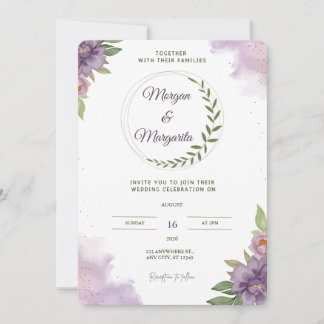 Convite para Casamento Elegante Minimalista