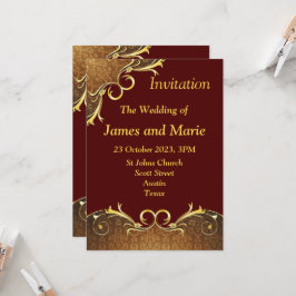 Convite para Casamento Elegante, pergaminho de Ber