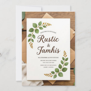 Convite para Casamento Elegante Russo Verde