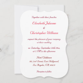 Convite para Casamento Elegante Simples Personaliz