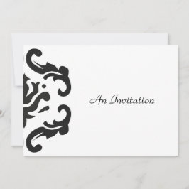 Convite para casamento em Na moda Black & White Da