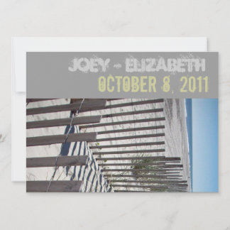 Convite para Casamento em Praia Moderna